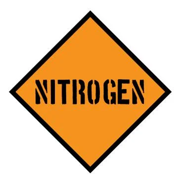 Nitrogen sign , label イラスト素材