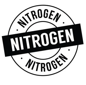 Nitrogen stamp on white 스톡 일러스트