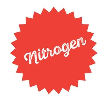 Nitrogen stamp on white Ilustración de archivo