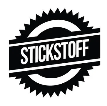 Nitrogen stamp on white Stock Illustration