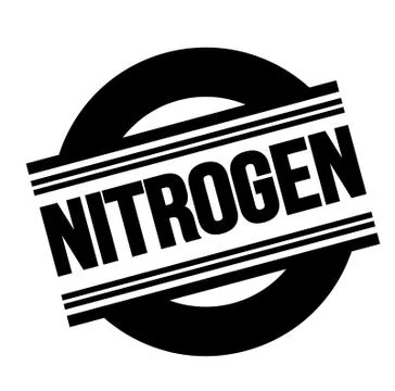 Nitrogen stamp on white Stock Illustration