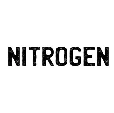 Nitrogen stamp on white Stockillustratie