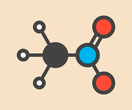 Nitromethane nitro fuel molecule Stock Illustration