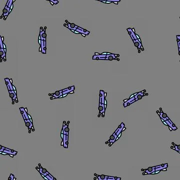 Nitrous oxide racing vehicle vector seamless pattern 스톡 일러스트
