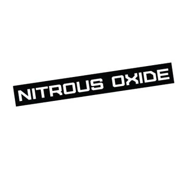 Nitrous oxide stamp on white Stock Illustration