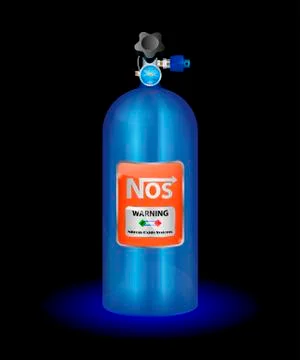 Nitrous Oxide System. Nitro Boosts. NOS. Free Stock Illustration