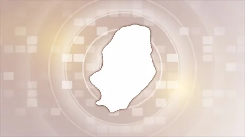 Niue Animated Map Stock Footage 275636195
