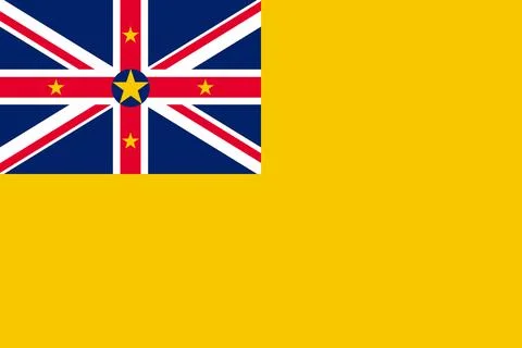 Niue flag pattern background. Realistic national flag design. Abstract vect.. Stock Illustration