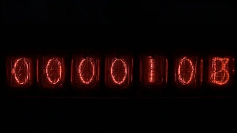 Nixie device Numbers Stock Footage 94226708
