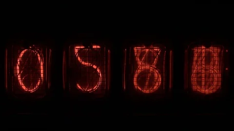 Nixie device Numbers Stock Footage 94226940