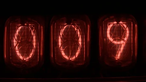Nixie device Numbers Stock Footage 94227509