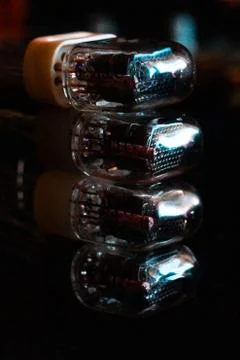Nixie tubes IN-17 Stock Photos