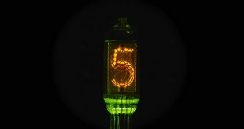 Nixie tubes Stock Footage 141415128