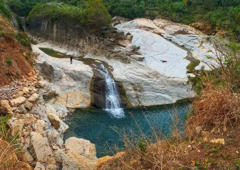 Niyama River, Tulungagung, East Java, Indonesia Stock Photos