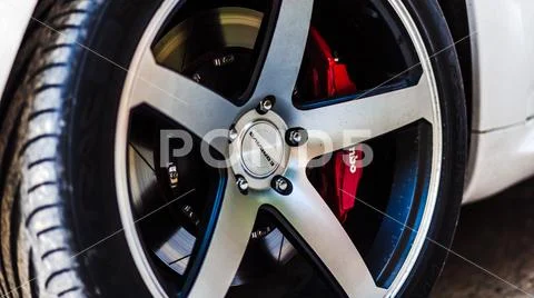Nizhnevartovsk, Russia - August 5, 2017: Jeep Grand Cherokee SRT Stock Photos