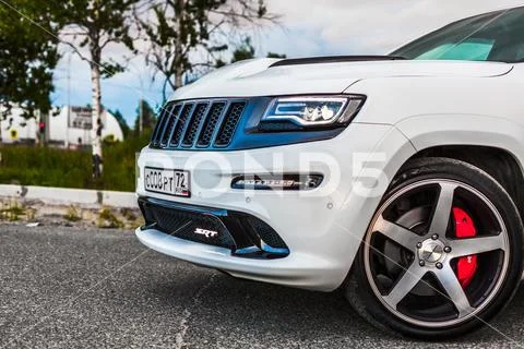 Nizhnevartovsk, Russia - June 26, 2016: Jeep Grand Cherokee SRT Stock Photos