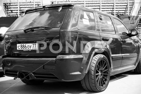 Nizhniy Novgorod, Russia - July 15, 2015: Jeep Grand Cherokee SRT Stock Photos