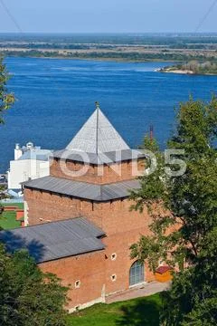 Nizhny Novgorod kremlin Stock Photos