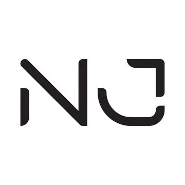 Nj initial letter vector logo icon Stock Illustration