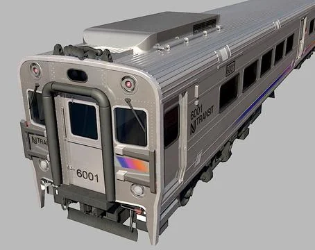 NJ Transit Alstom Comet V Train 3D Model