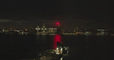 NJ W hotel Hudson WIDE 1min 스톡 동영상 145601853