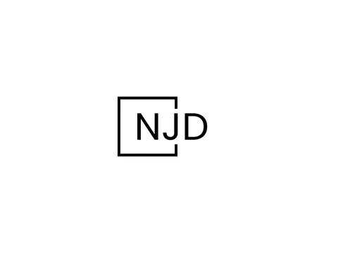 NJD letter initial logo design vector illustration Stock Illustration
