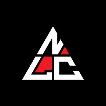 NLC triangle letter logo design with triangle shape. NLC triangle logo desi.. Stock Illustration