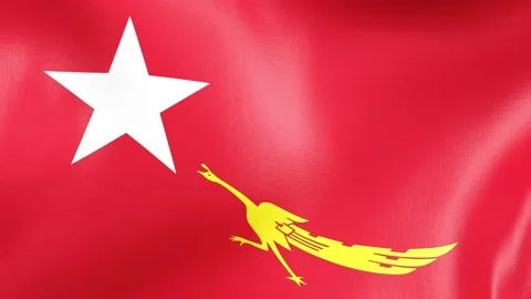 NLD Flag Animation Closeup Stock Footage