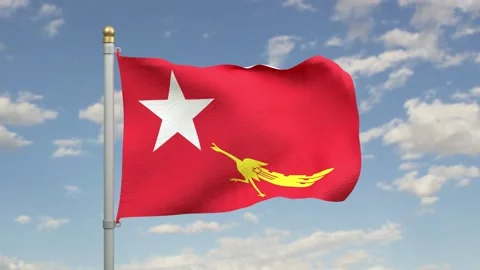 NLD Flag Animation Stock Footage 138725095