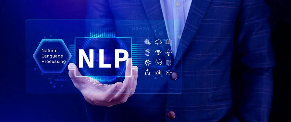 NLP concept, natural language processing, neural network, nlp coaching, neu.. Stock Photos