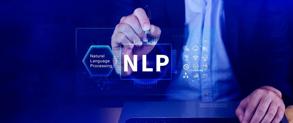 NLP concept, natural language processing, neural network, nlp coaching, neu.. 스톡 사진