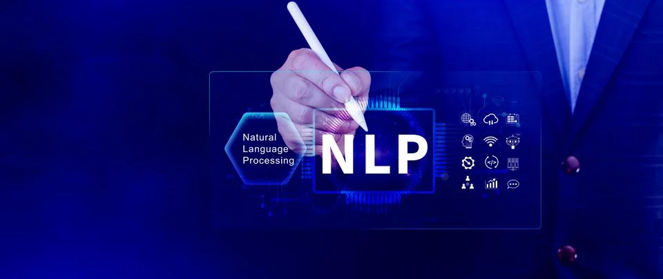 NLP concept, natural language processing, neural network, nlp coaching, neu.. Stock Photos