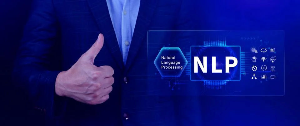 NLP concept, natural language processing, neural network, nlp coaching, neu.. Stock Photos