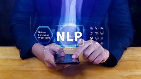NLP concept, natural language processing, neural network, nlp coaching, neu.. Stock Photos
