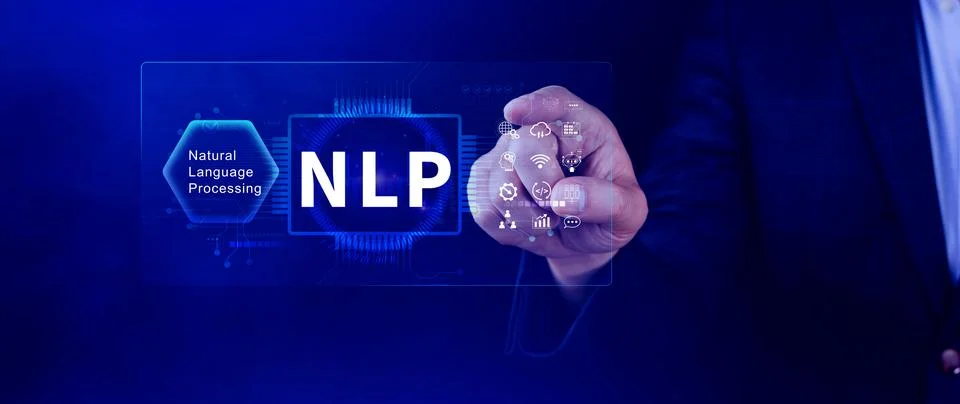 NLP concept, natural language processing, neural network, nlp coaching, neu.. Stock Photos