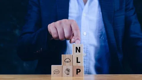 NLP concept, natural language processing, neural network, nlp coaching, neu.. Stock Photos