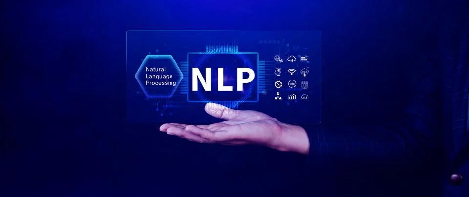NLP concept, natural language processing, neural network, nlp coaching, neu.. Stock Photos