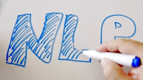 NLP Hand Written On Whiteboard Stock Footage 117587124