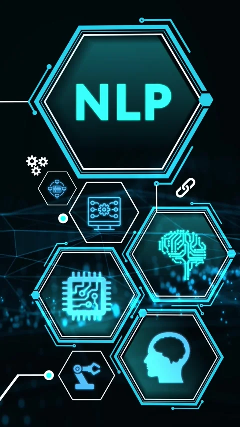 NLP Natural language processing AI Artificial intelligence. Stock Footage 280963971