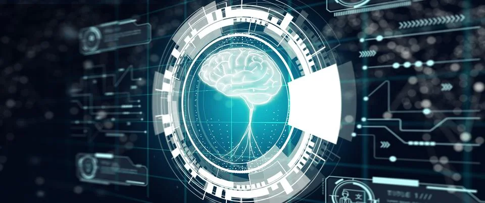 NLP Natural Language Processing cognitive computing technology concept. Stockillustratie
