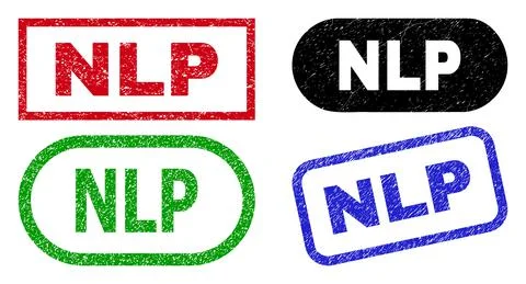 NLP Rectangle Watermarks Using Unclean Surface Stock Illustration