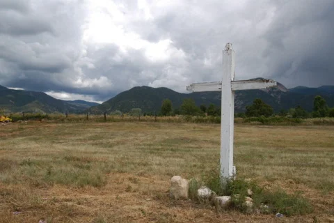 NM Cross Clouds 1 DV720 Time Lapse Stock Footage