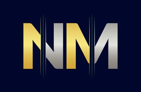 NM Letter Logo Template Illustration Design. Stock Illustration