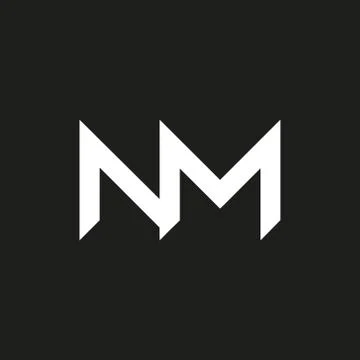NM logo, monogram, vector Stock Illustration
