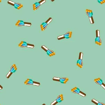 Nm nonmetallic cable wire isometric icon seamless pattern Stock Illustration