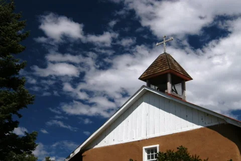 NM Steeple Clouds 1 DV720 Time Lapse Stock Footage 332194