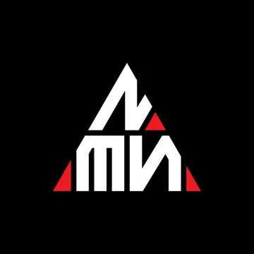 NMN triangle letter logo design with triangle shape. NMN triangle logo desi.. Stock Illustration