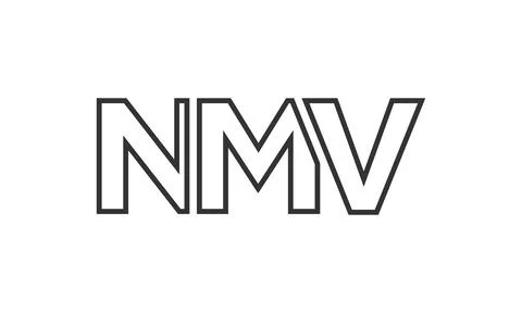 NMV logo design template with strong and modern bold text. Initial based ve.. Illustrazione stock