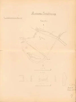 N.N., Basic drain of the Mulde, Bitterfeld: Department plan 1: 5000, floor... Stock Photos