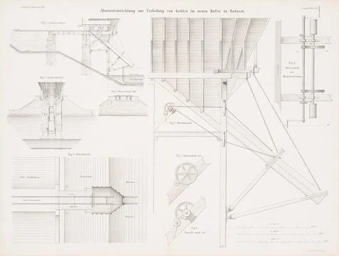 N.N., crash device for loading coals in the new harbor, Ruhrort. (From: At... Stock Photos